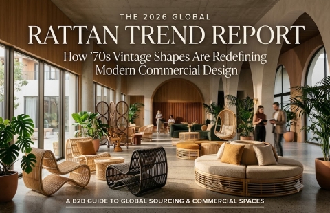 The 2026 Global Rattan Trend Report: How 70s Vintage Shapes Are Redefining Modern Commercial Design